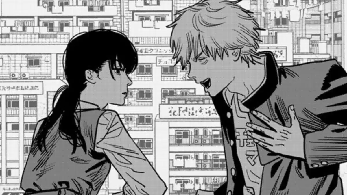 Denji et Asa discutent